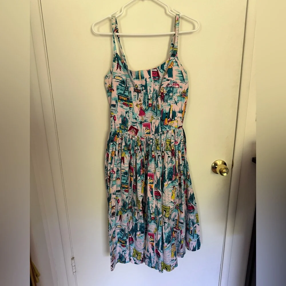 Pinup Couture Pinupgirl Clothing Paris Jenny Dress - Picture 2 of 7